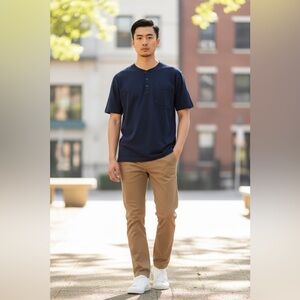 Stanley Workwear Navy Pocket Tee
